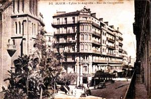 Alger - Rue de Constantine - Eglise Saint-Augustin